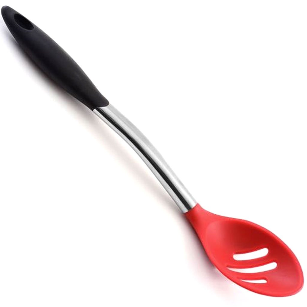 Grip-Ez Stainless Steel &amp; Silicone Slotted Spoon