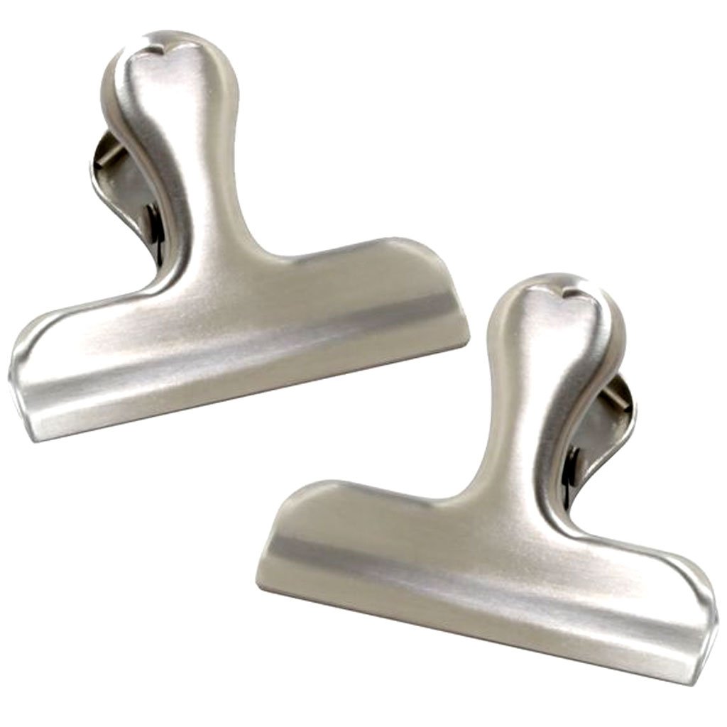 Stainless Steel Bag Clips 2Pcs