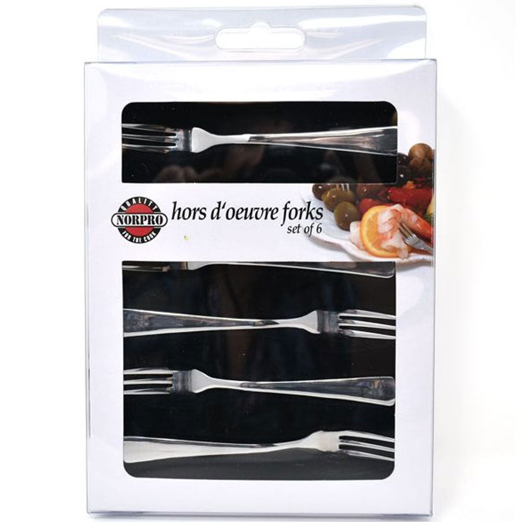 Stainless Steel Hors D'Oeuvres Forks 6Pcs