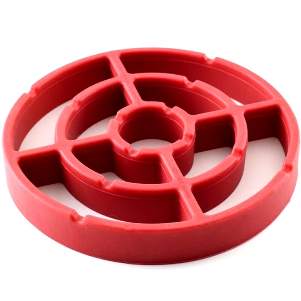 Round Silicone Roast Rack, Red