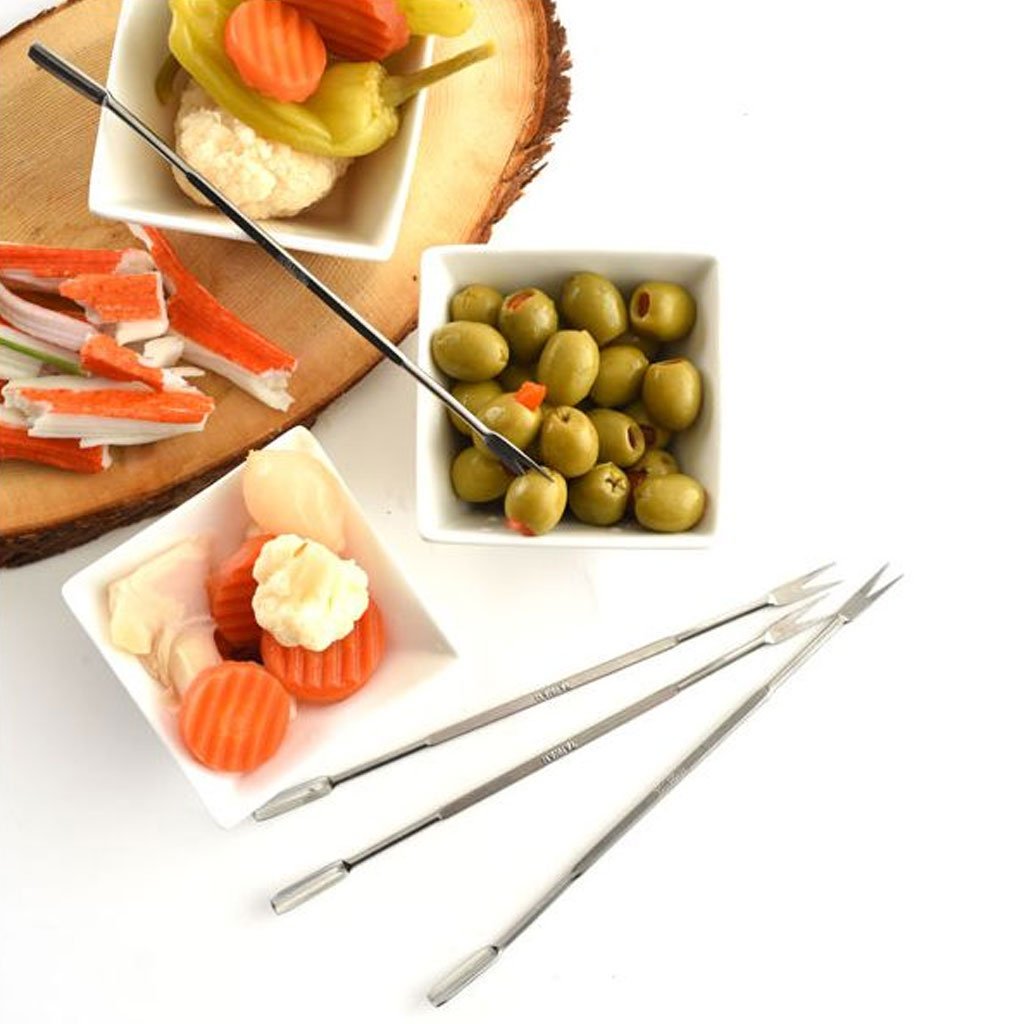 Stainless Steel Seafood Forks/Picks, 4 pcs