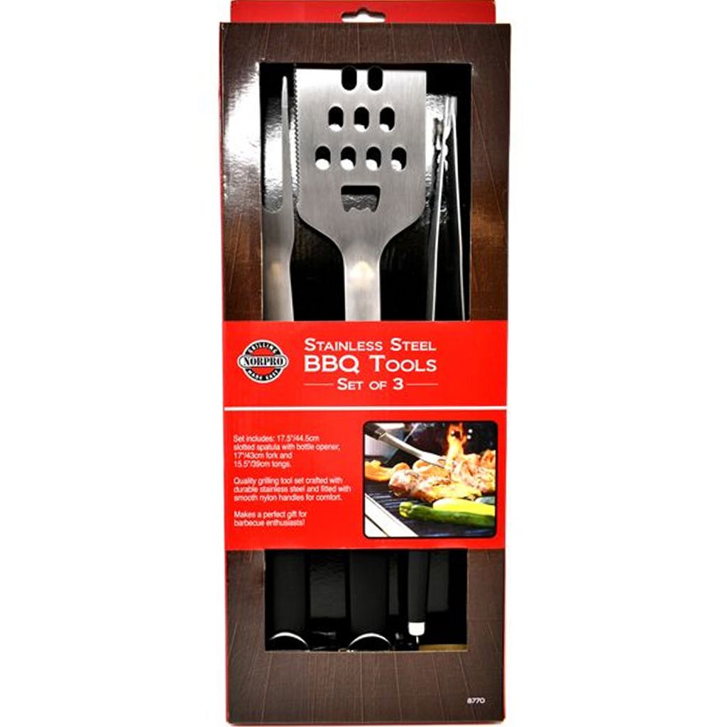 Stainless Steel Bbq Tool, Set of 3