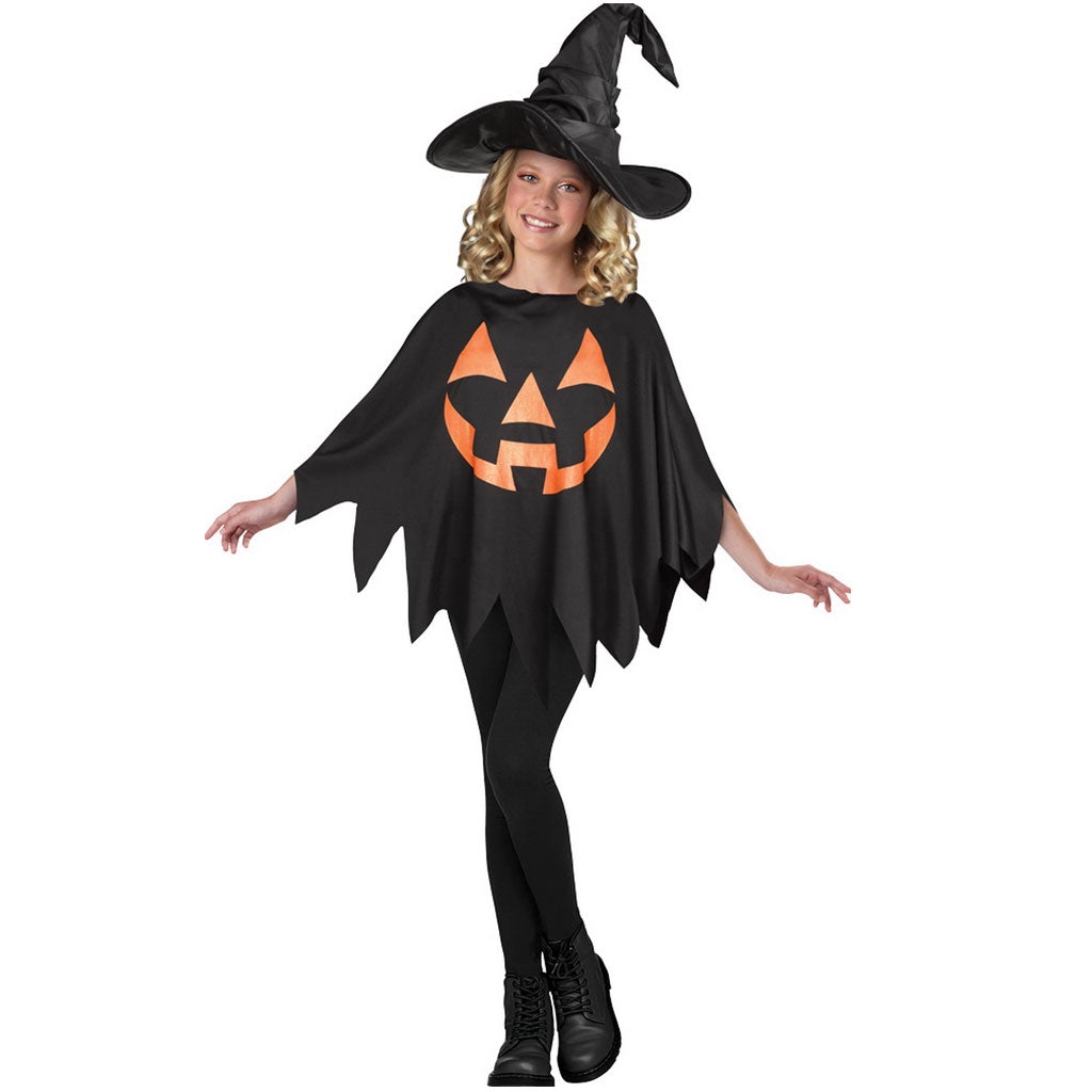 Jack O'Lantern Poncho Child