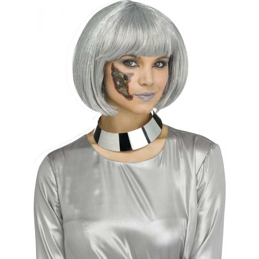 Alien Page Wig Grey/Silver