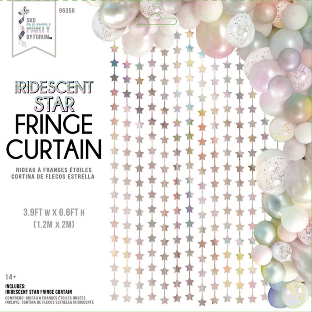 Star Fringe Curtain Iridescent