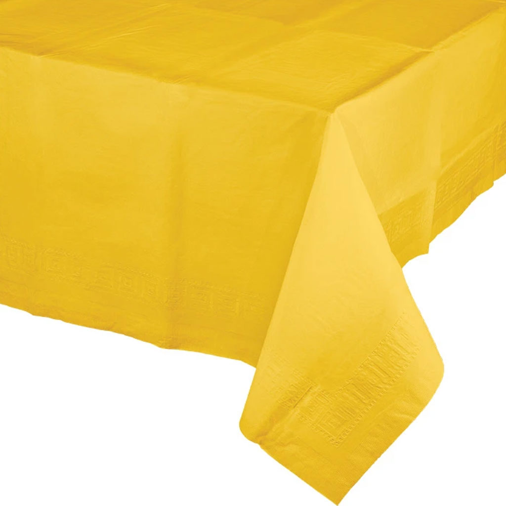 School Bus Yellow Tablecover, 54in X 108in