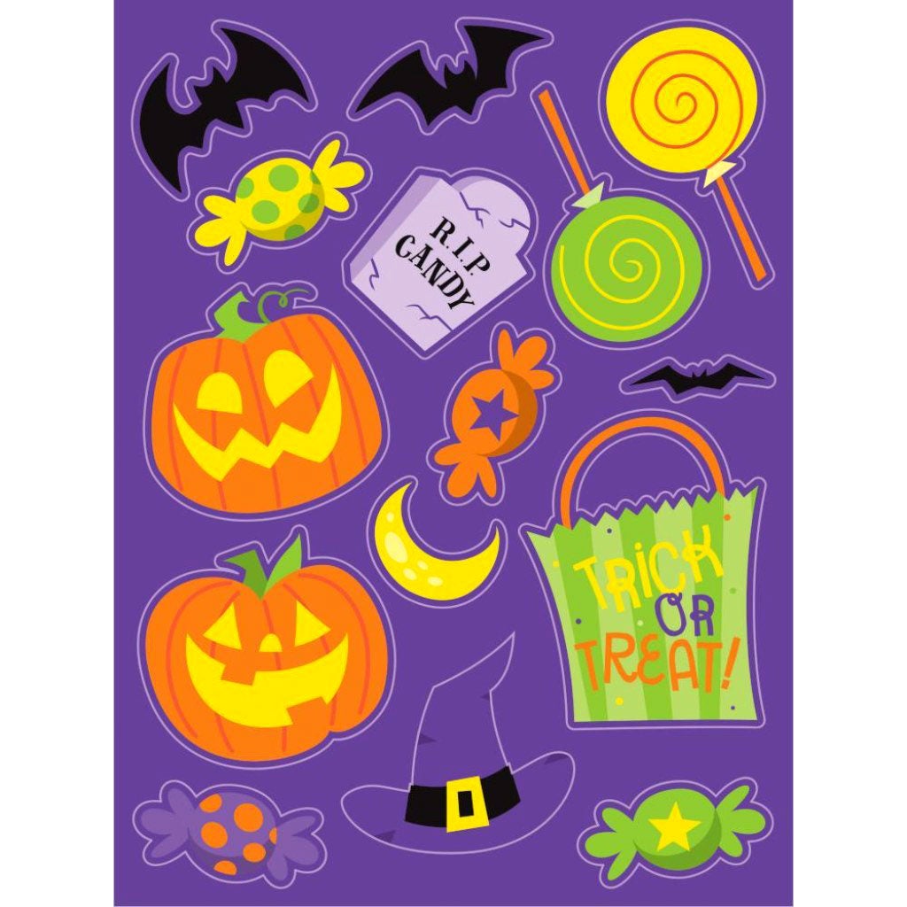 Halloween Fun Sticker, 4ct