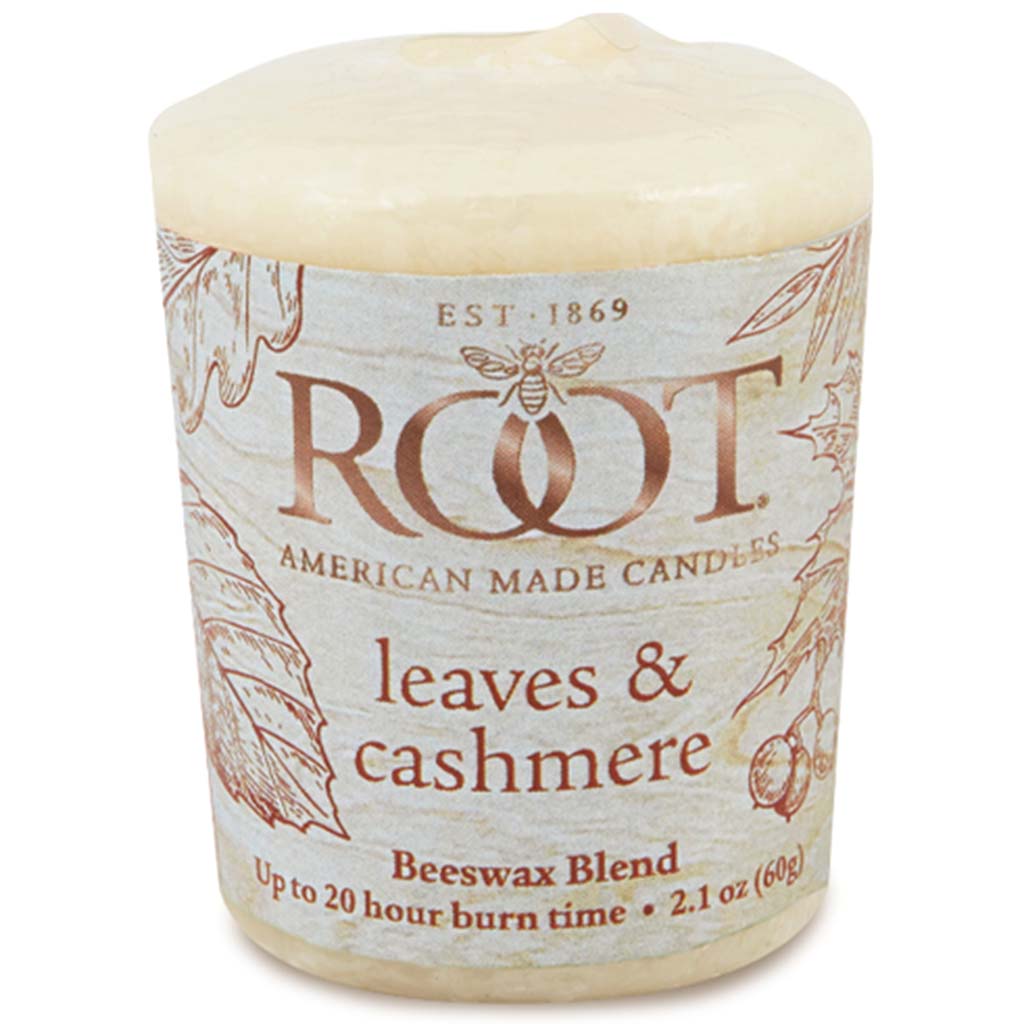 20 Hour Votive Candle Leaves &amp; Cashmere