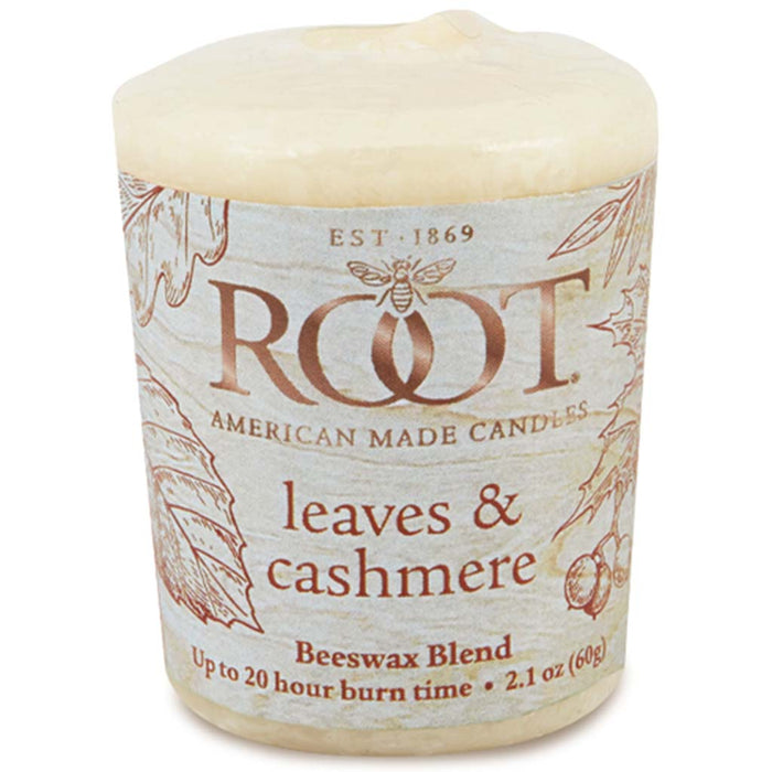 20 Hour Votive Candle Leaves & Cashmere