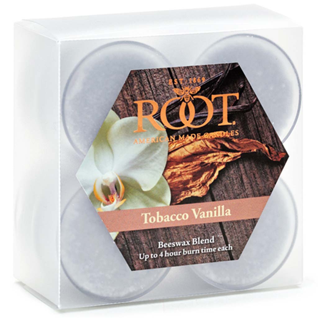 Scented Candle Tealight Tobacco Vanilla