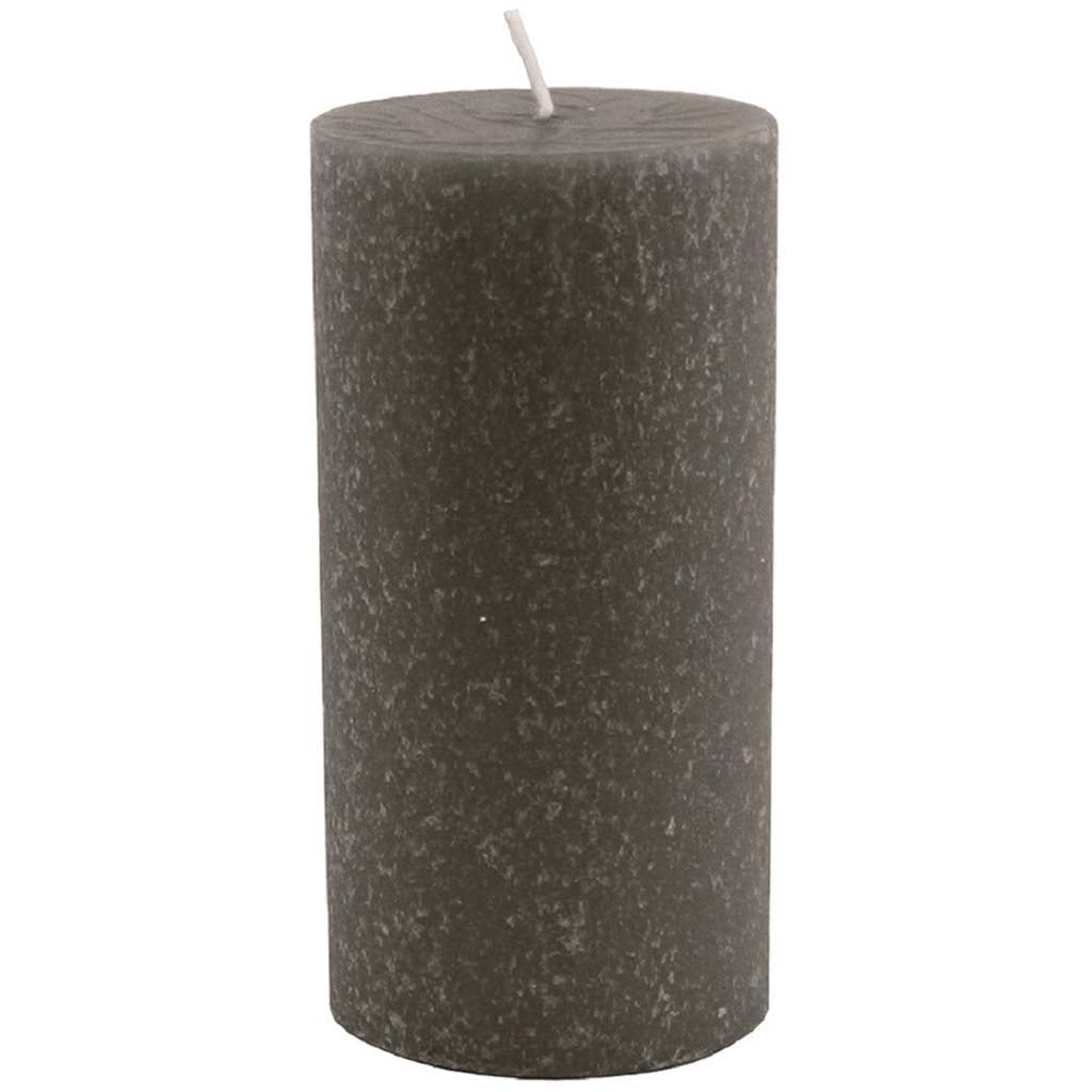 Timberline Pillar Candle Stone, 3in x 6in