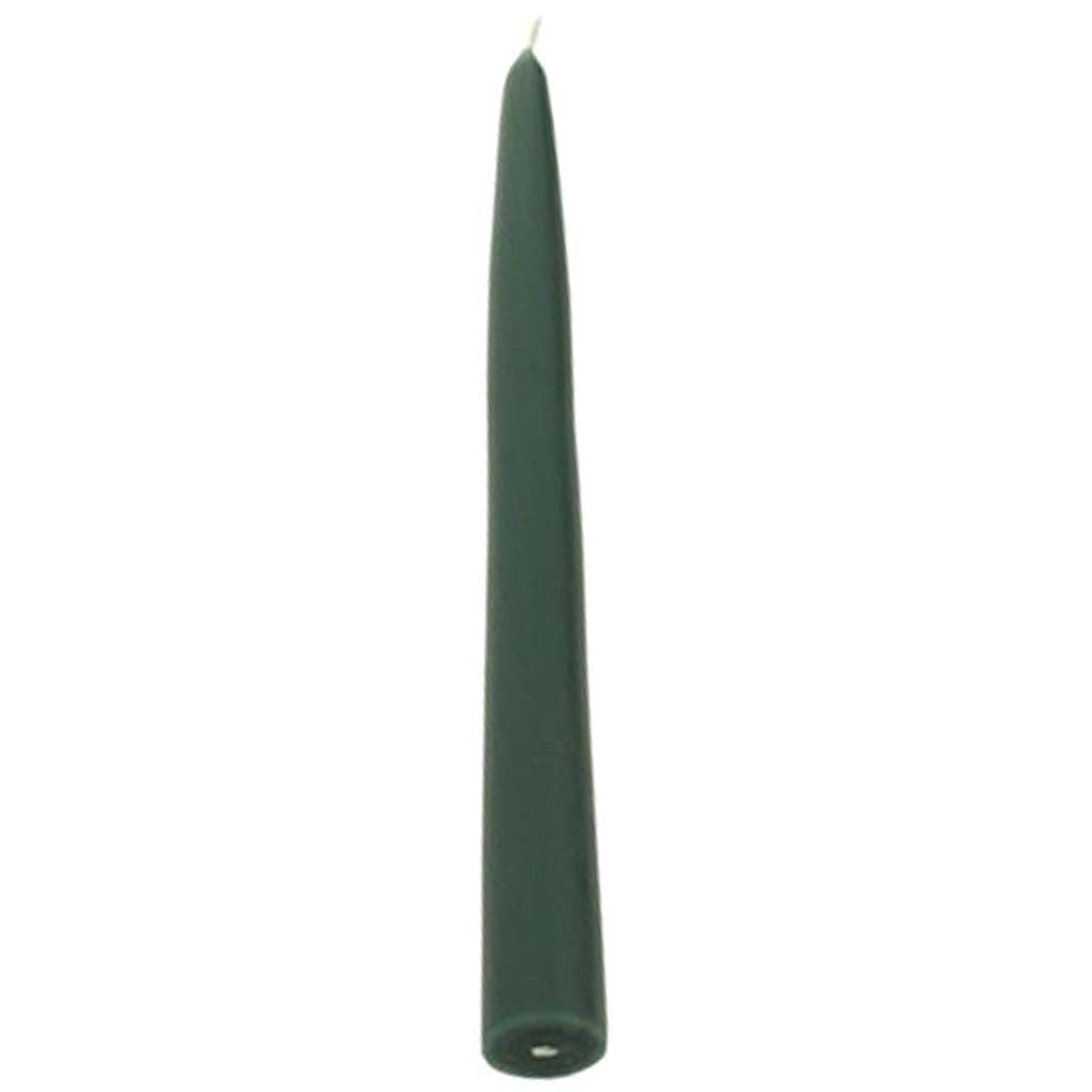 Tapers Candle Dark Green, 9in