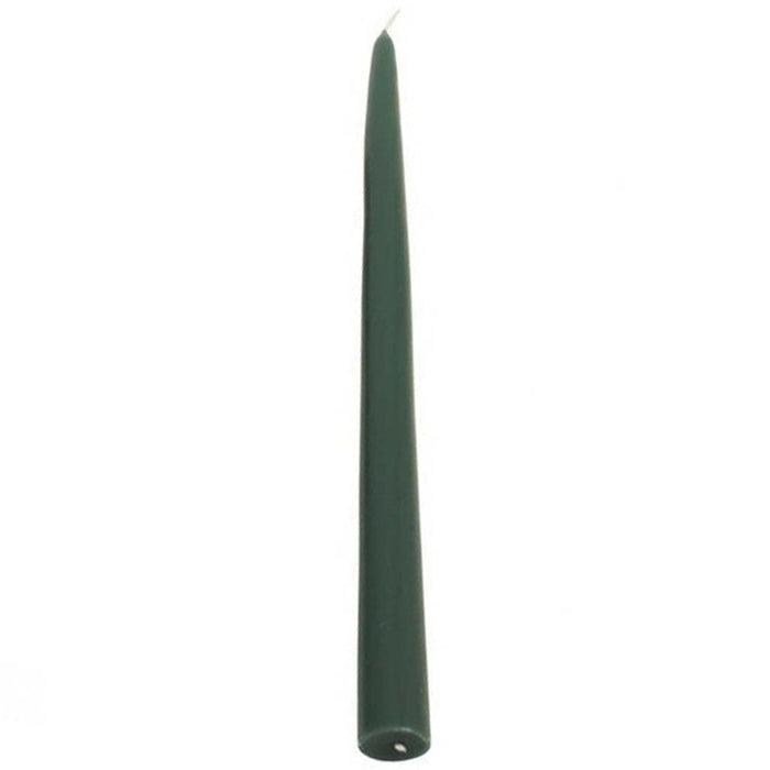 Taper Candle Dark Green, 12in