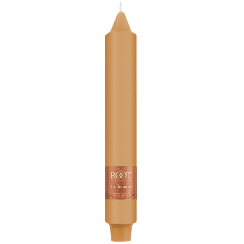 Smooth Collenette Taper Candle Beeswax, 9in