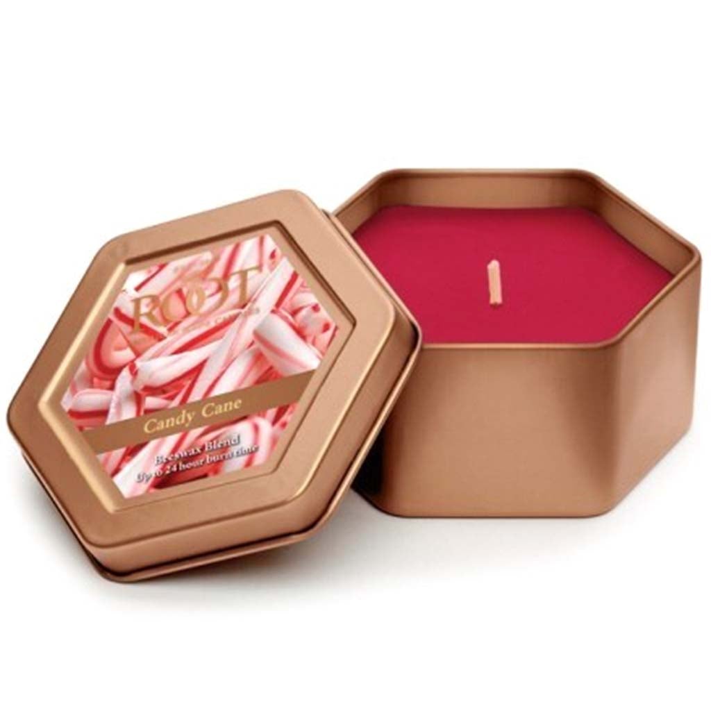 Traveler Tin Candle Candy Cane