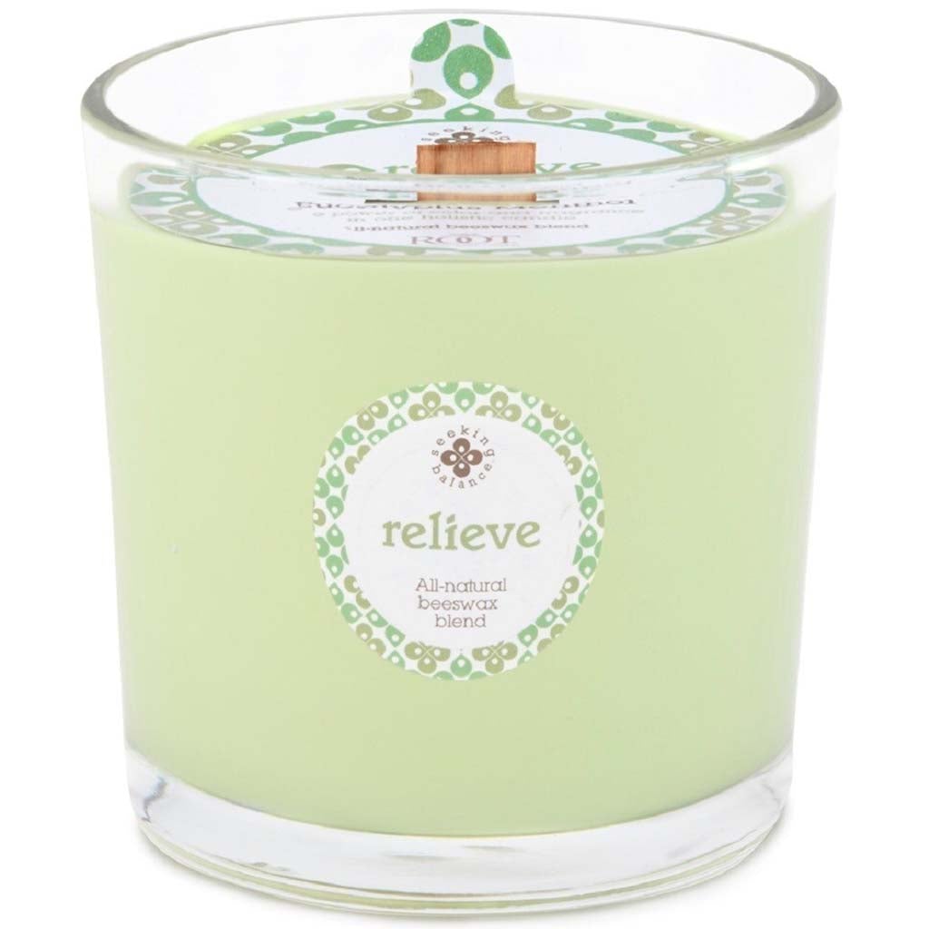Seeking Balance Spa Candle Eucalyptus Menthol - Relieve, 12oz