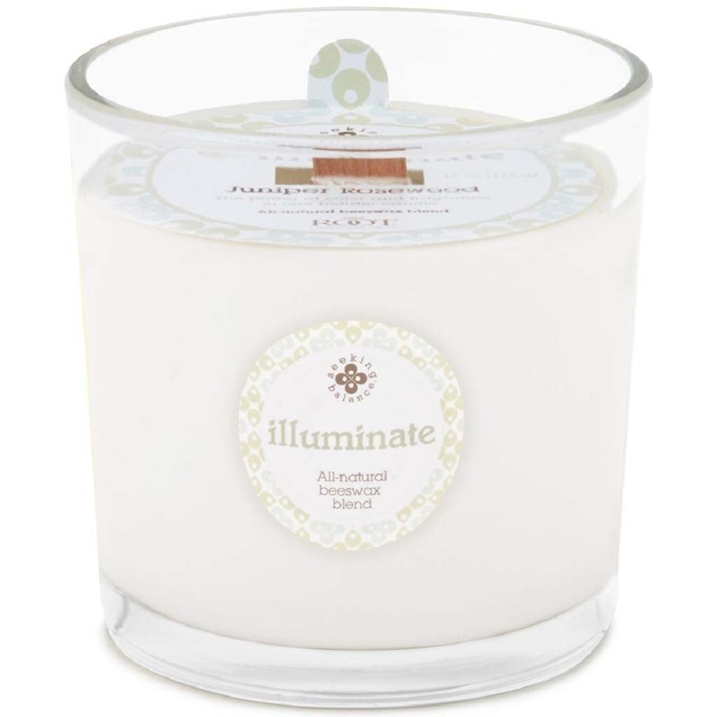 Seeking Balance Spa Candle Juniper Rosewood - Illuminate, 12oz