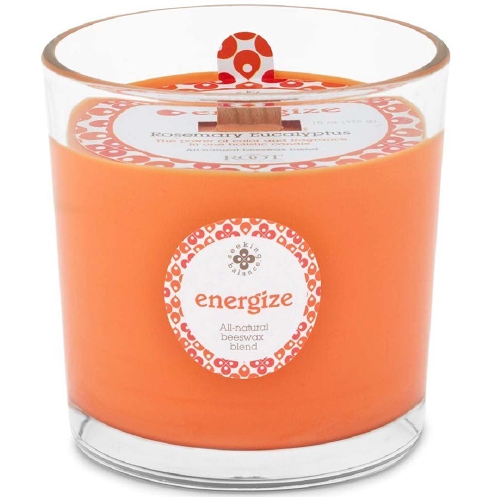 Seeking Balance Spa Candle Rosemary Eucalyptus Energi, 12oz