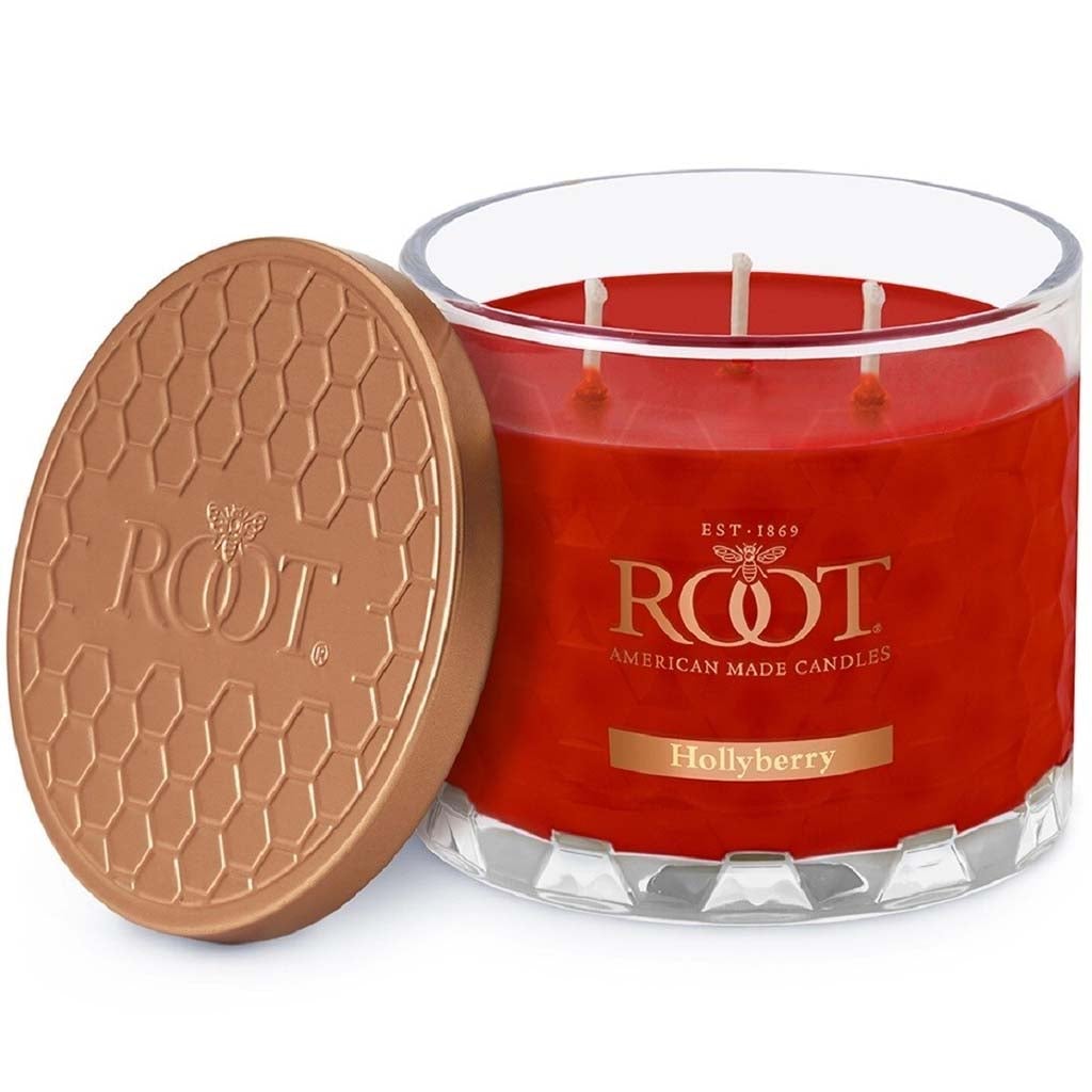 Honeycomb Candle Jar Hollyberry, 12oz