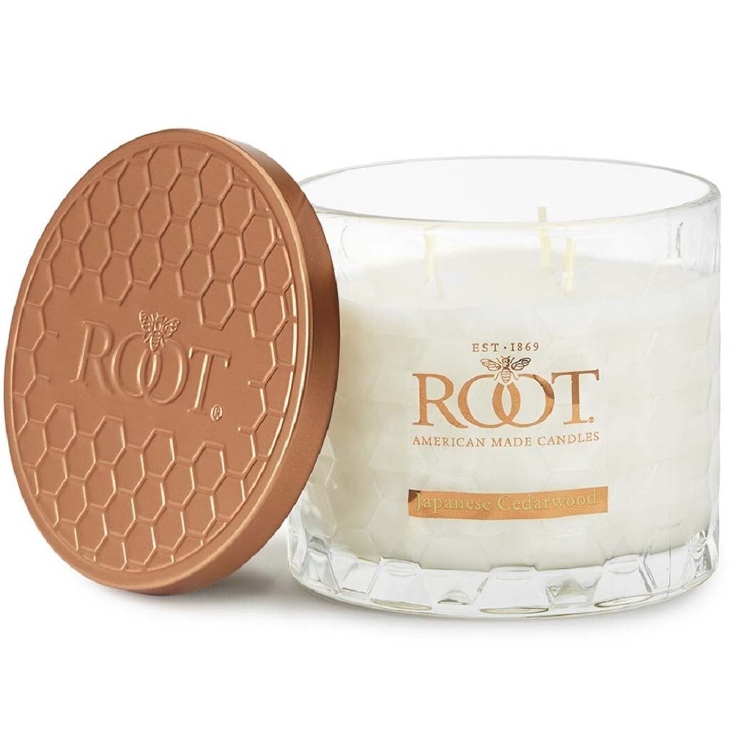 Honeycomb Candle Jar Japanese Cedarwood, 12oz