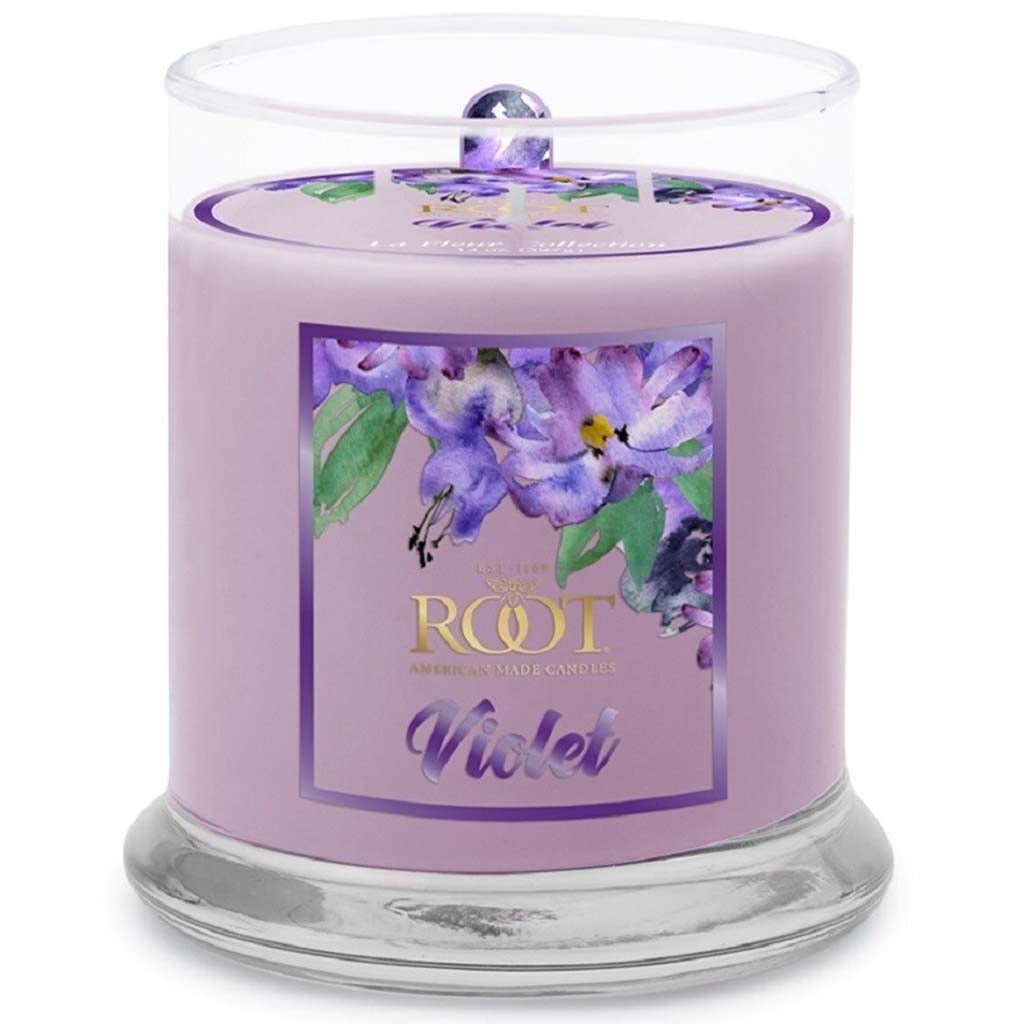 La Fleur Candle Jar Violet, 8.5oz