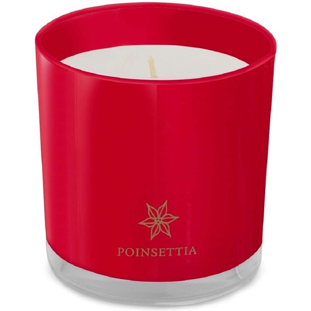 2021 Holiday Candle Filled Poinsettia, 8oz