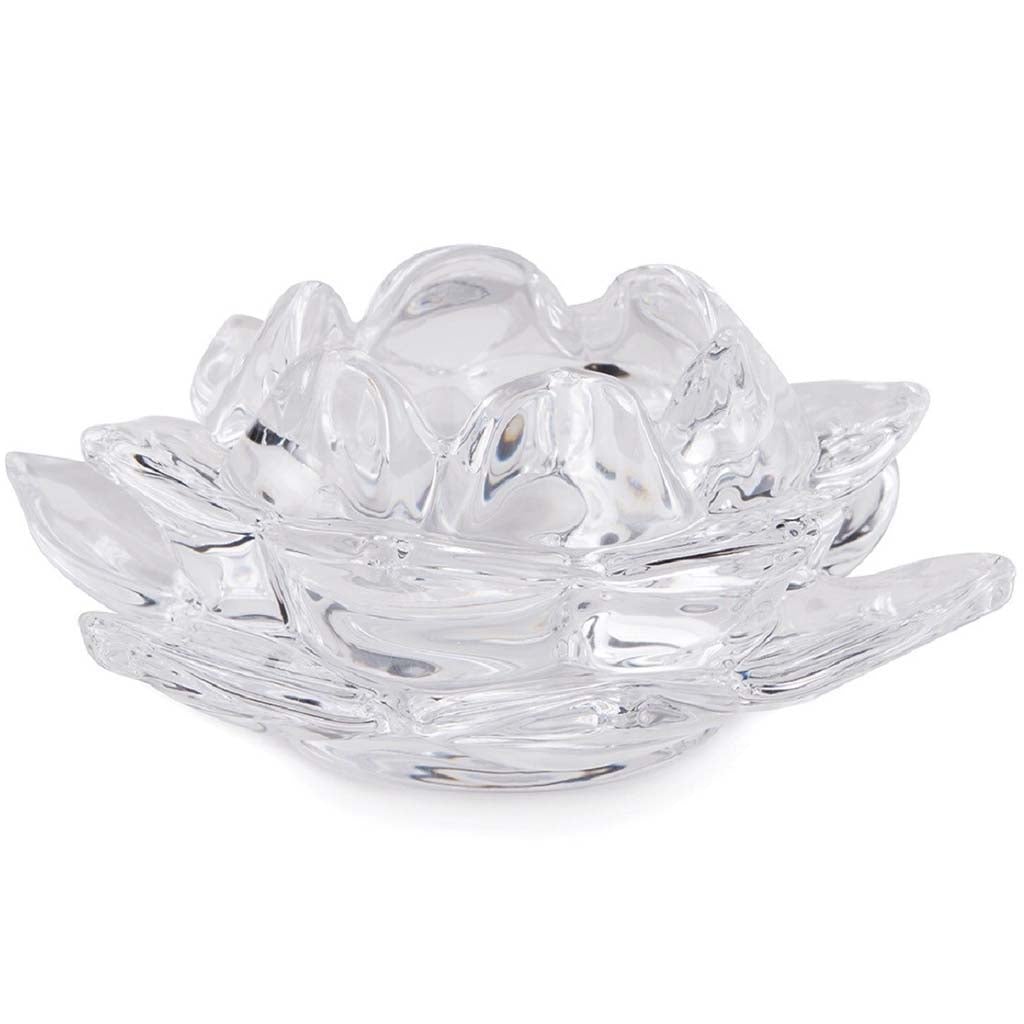 Glass Lotus Tealight Holder