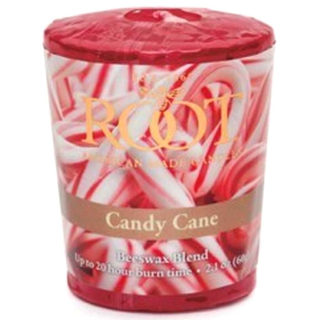 20 Hour Votive Candle Candy Cane