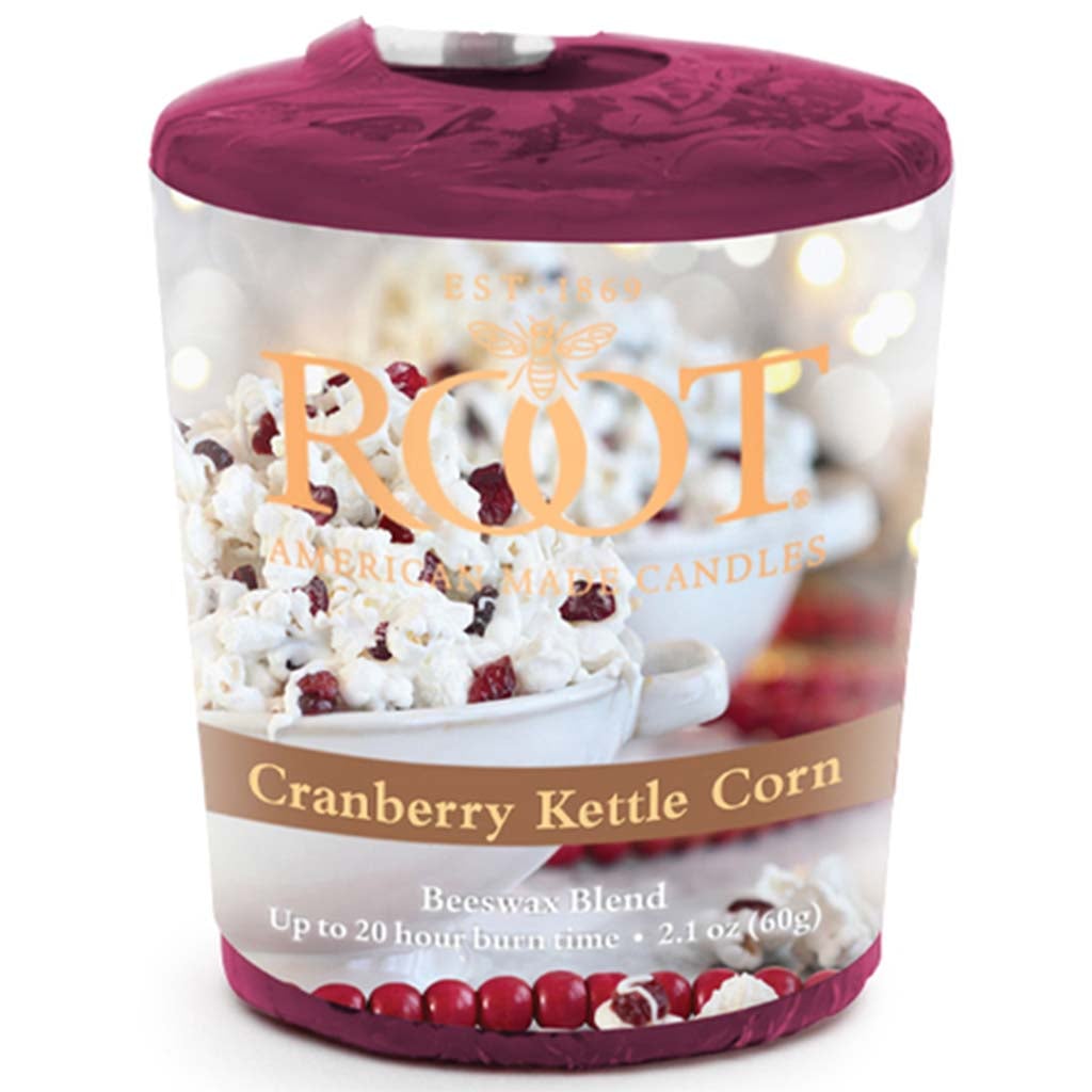 20 Hour Votive Candle Cranberry Kettle Corn