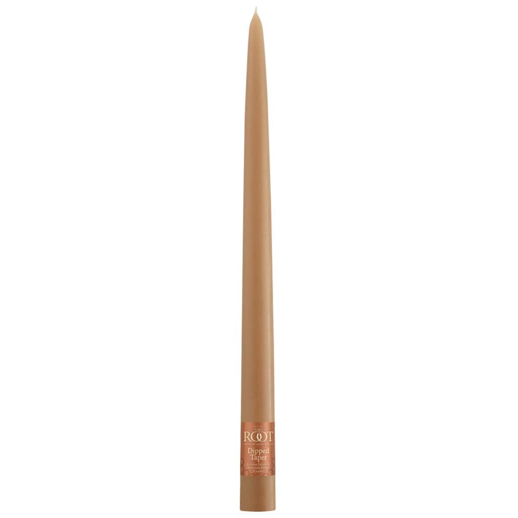 Taper Candle Taupe, 12in