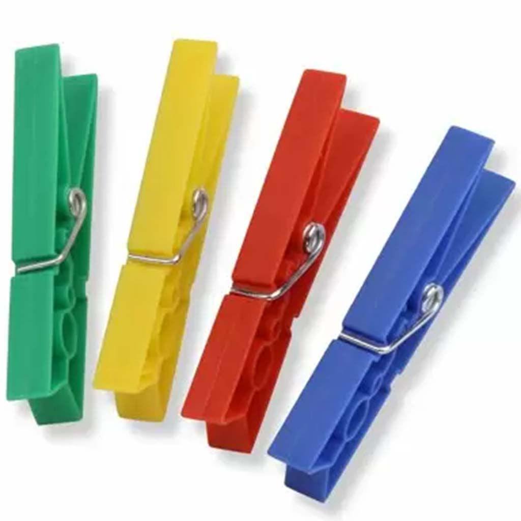 Plastic Clothespins, 24Pk