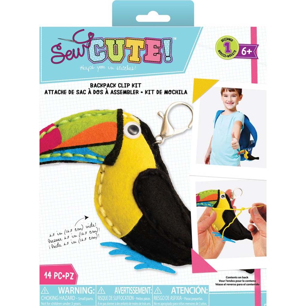 Sew Cute Keychain Felt Kit - Toucan
