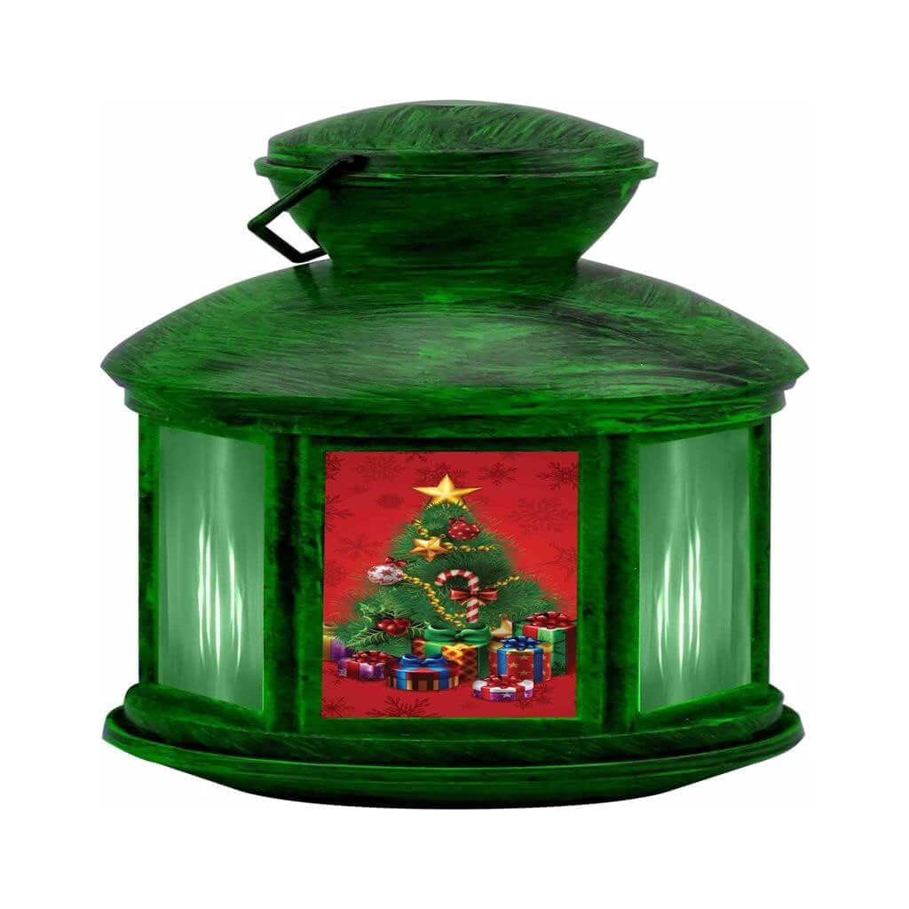 Colonial Christmas Lanterns Green