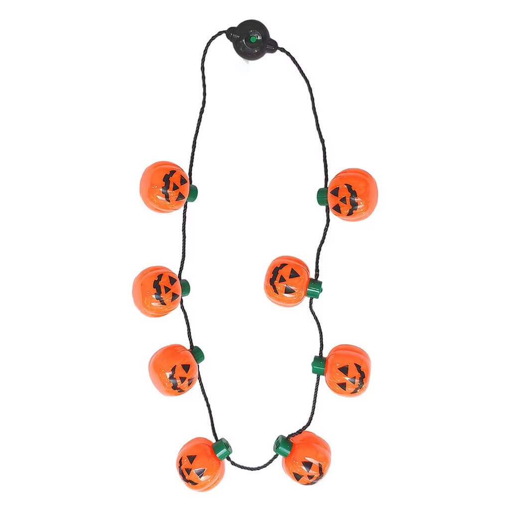 Jumbo Pumpkin Halloween Necklace