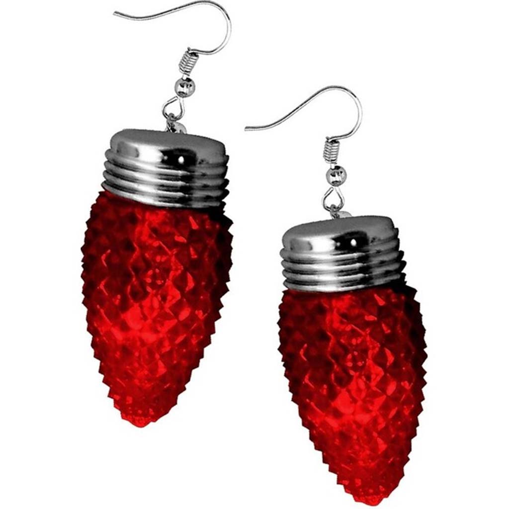 LED Flashing Holiday Earrings