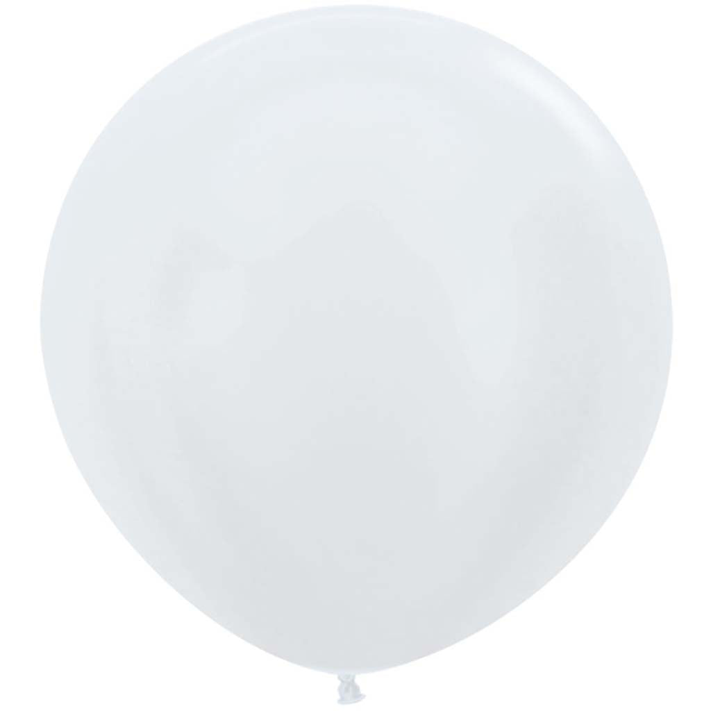 Latex Balloons Satin White 24in