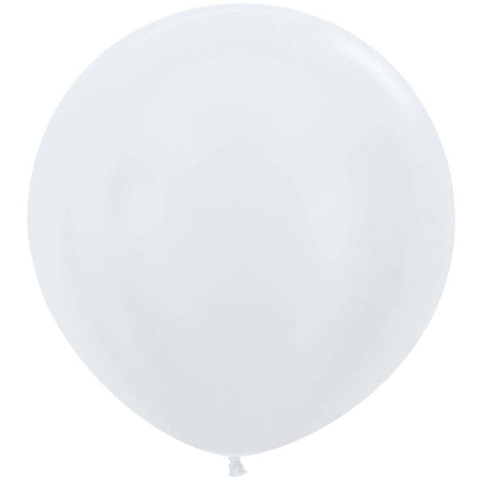 Latex Balloons Satin White 24in