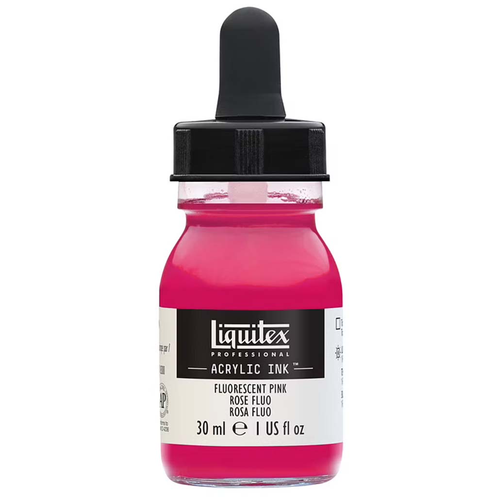 Professional Acrylic Ink 30ml Fluorescent Pink