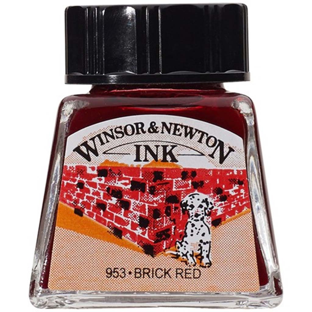 Winsor &amp; Newton Drawing Ink 14ml Brick Red