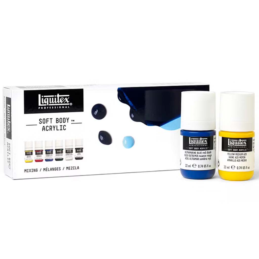 Liquitex Professional Soft Body Acrylic Paint 6x22ml Mixing Set