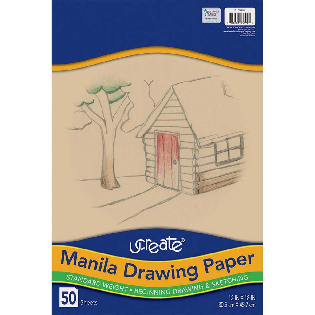 Manila Drawing Paper 50ct 12in x 18in