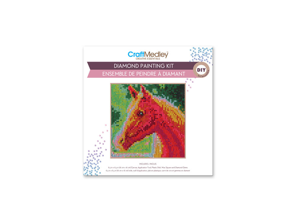 Craft Medley Kit: DIY Diamond Painting Kit  Horse