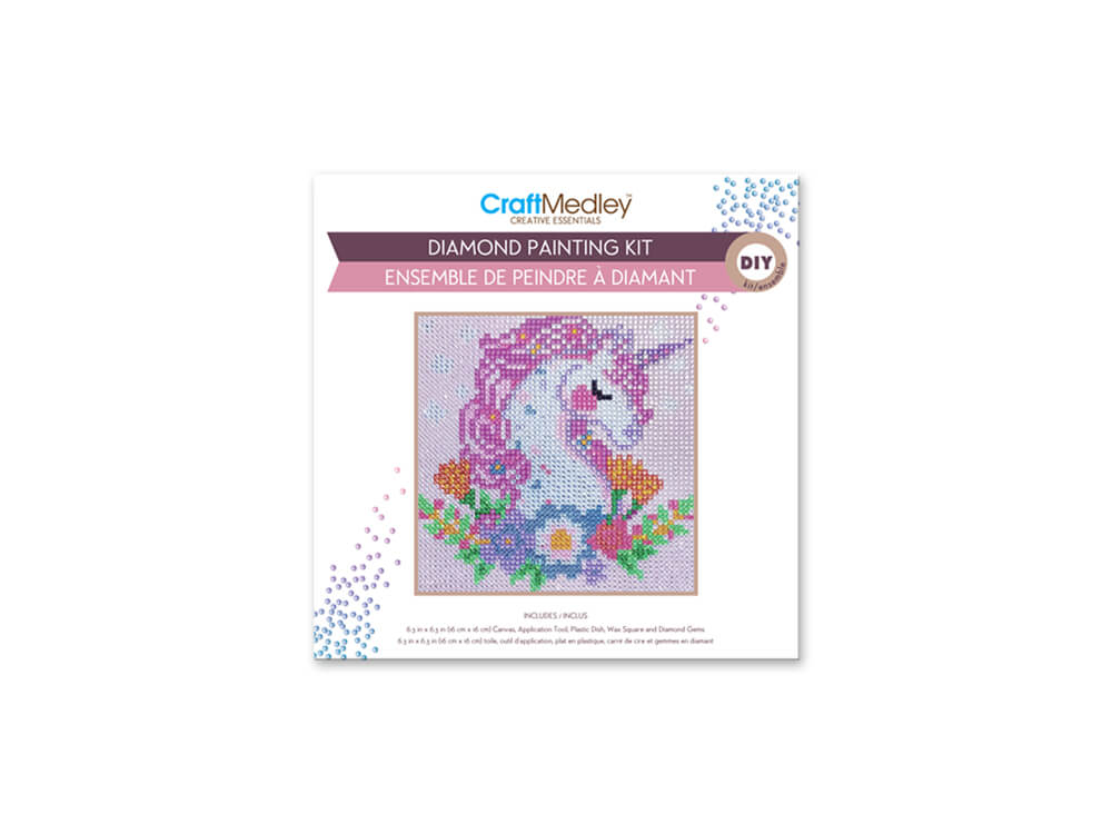 Craft Medley Kit: DIY Diamond Painting Kit  Unicorn