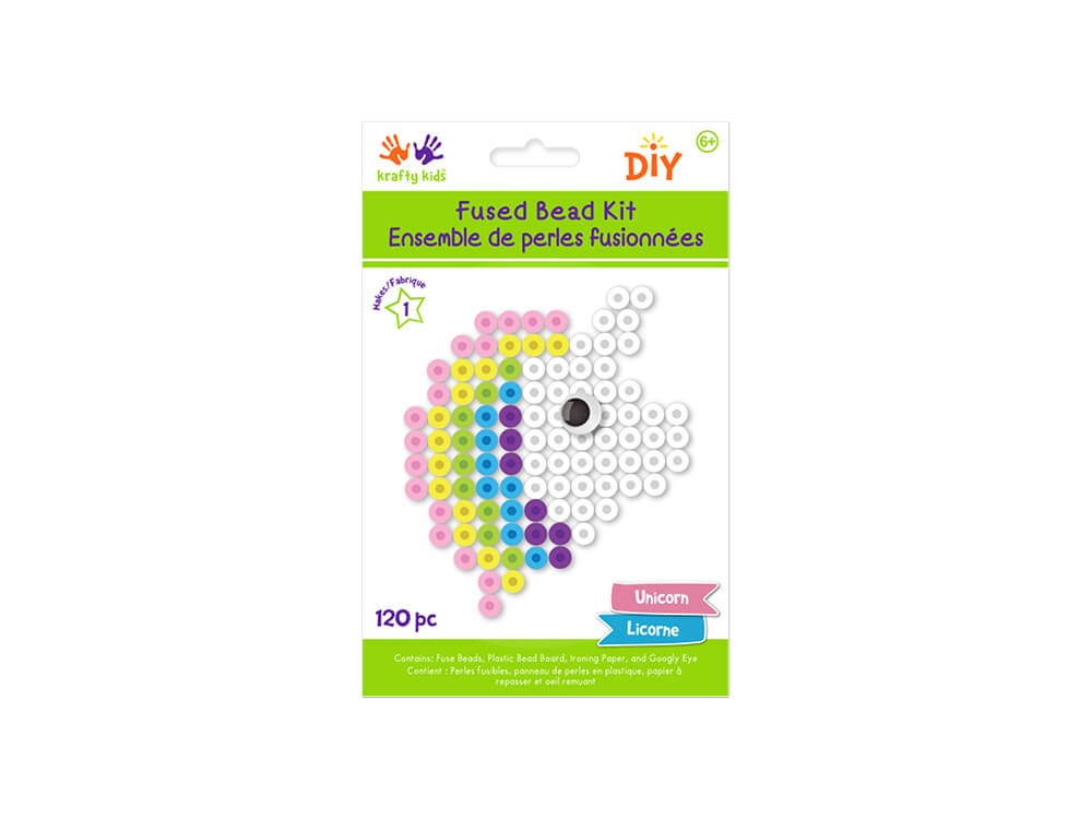 Krafty Kids Kit: DIY Iron-on Fused Bead Kit  Unicorn