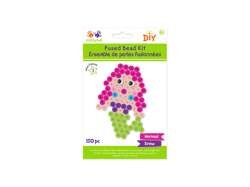 Krafty Kids Kit: DIY Iron-on Fused Bead Kit  Mermaid