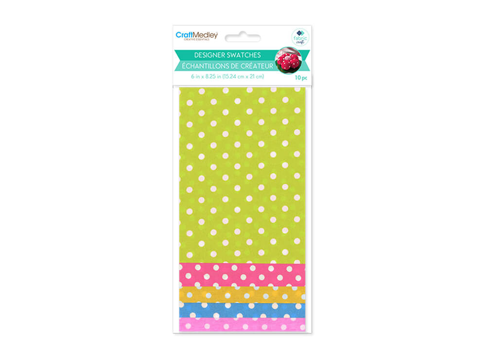 Fabric Craft: Designer Swatches, A5  Big Dot, 6in x 8.25in, 10ct