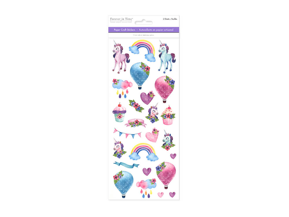 Paper Craft Sticker: 2-Sticker Themed Set  Fantasia, 5in x 12in