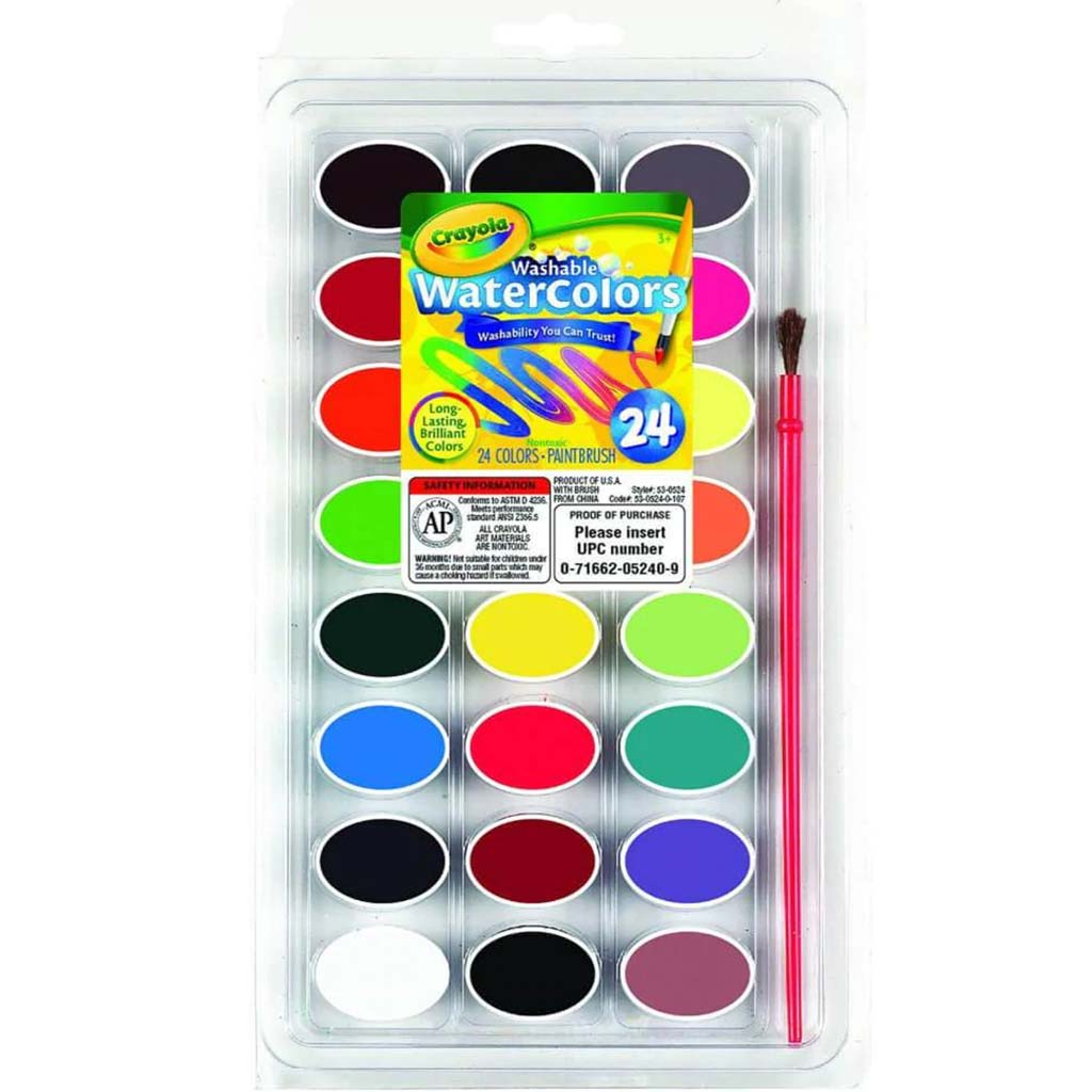 Crayola Washable Watercolors 24 colors
