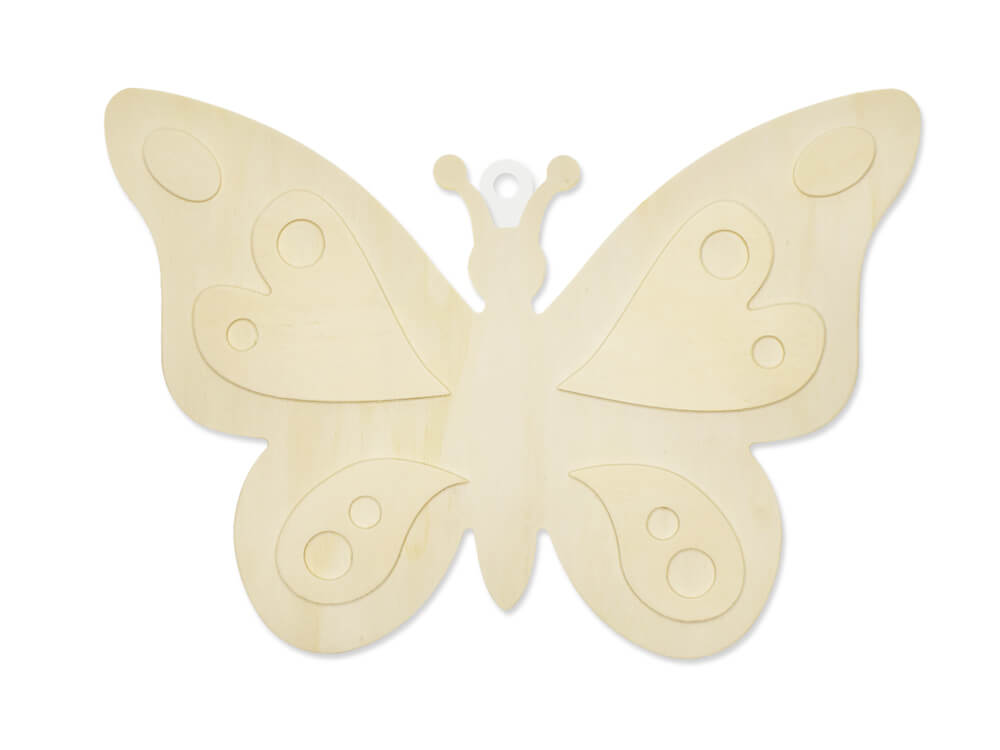Wood Decor: DIY Plaque 3D, Butterfly, 10in, 7mm