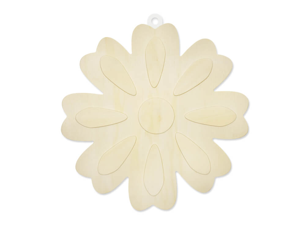 Wood Decor: DIY Plaque 3D, Daisy, 10in, 7mm